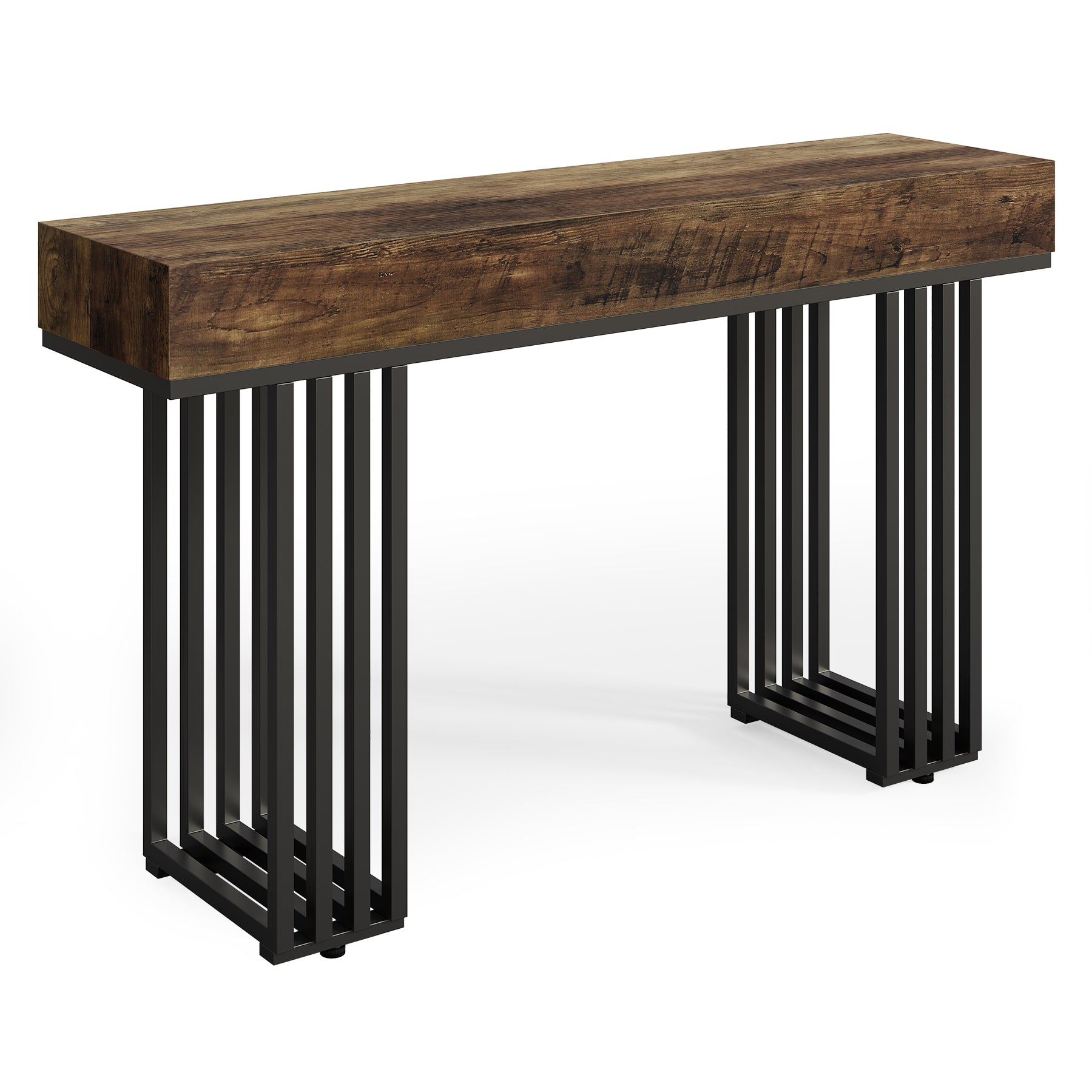 Tribesigns Table Console, Table d'entrée Industrielle avec cadre métallique élégant