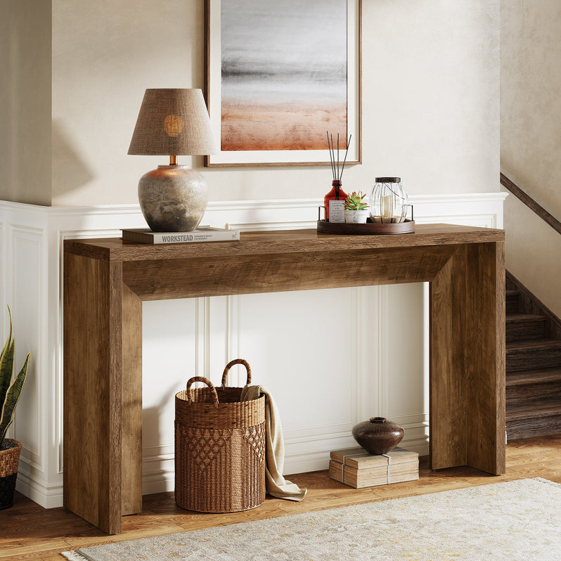 Rustieke consoletafel van 140 cm, boerenbanktafel, haltafel