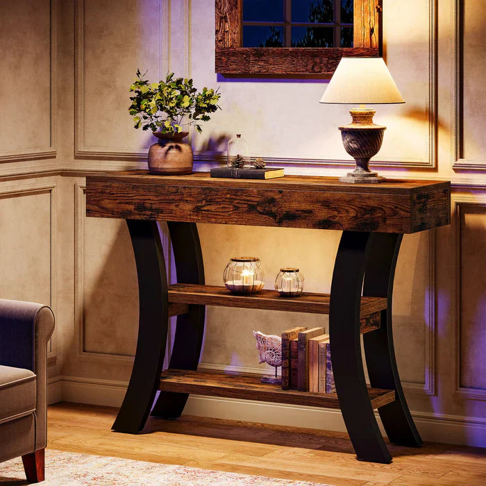 Tribesigns Console van 105 cm, banktafel met opbergvakken