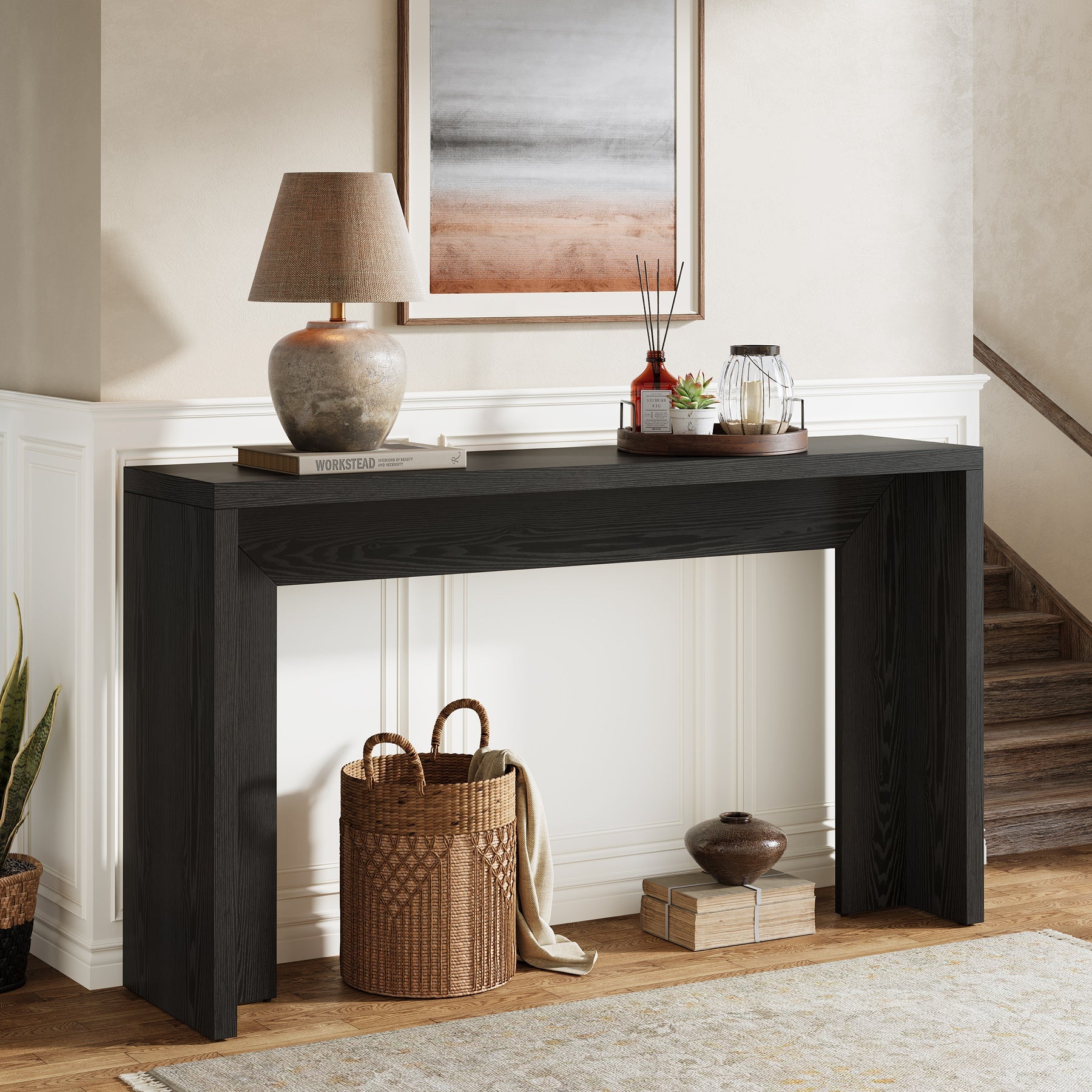 Rustieke consoletafel van 140 cm, boerenbanktafel, haltafel