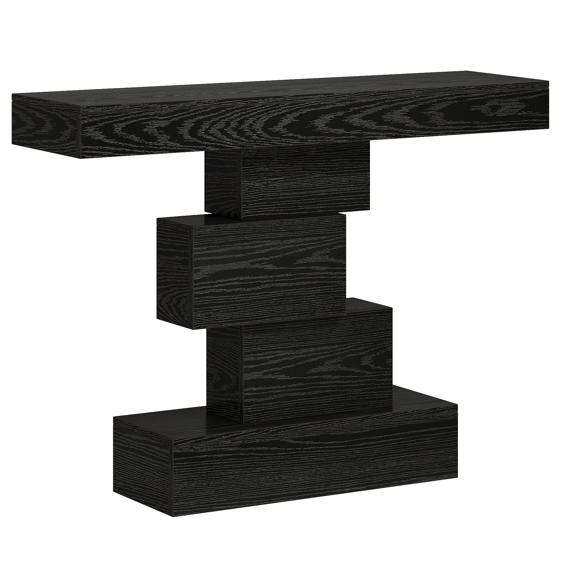 Tribesigns Console de 108 cm, Table de canapé en bois Table d'appoint avec base géométrique