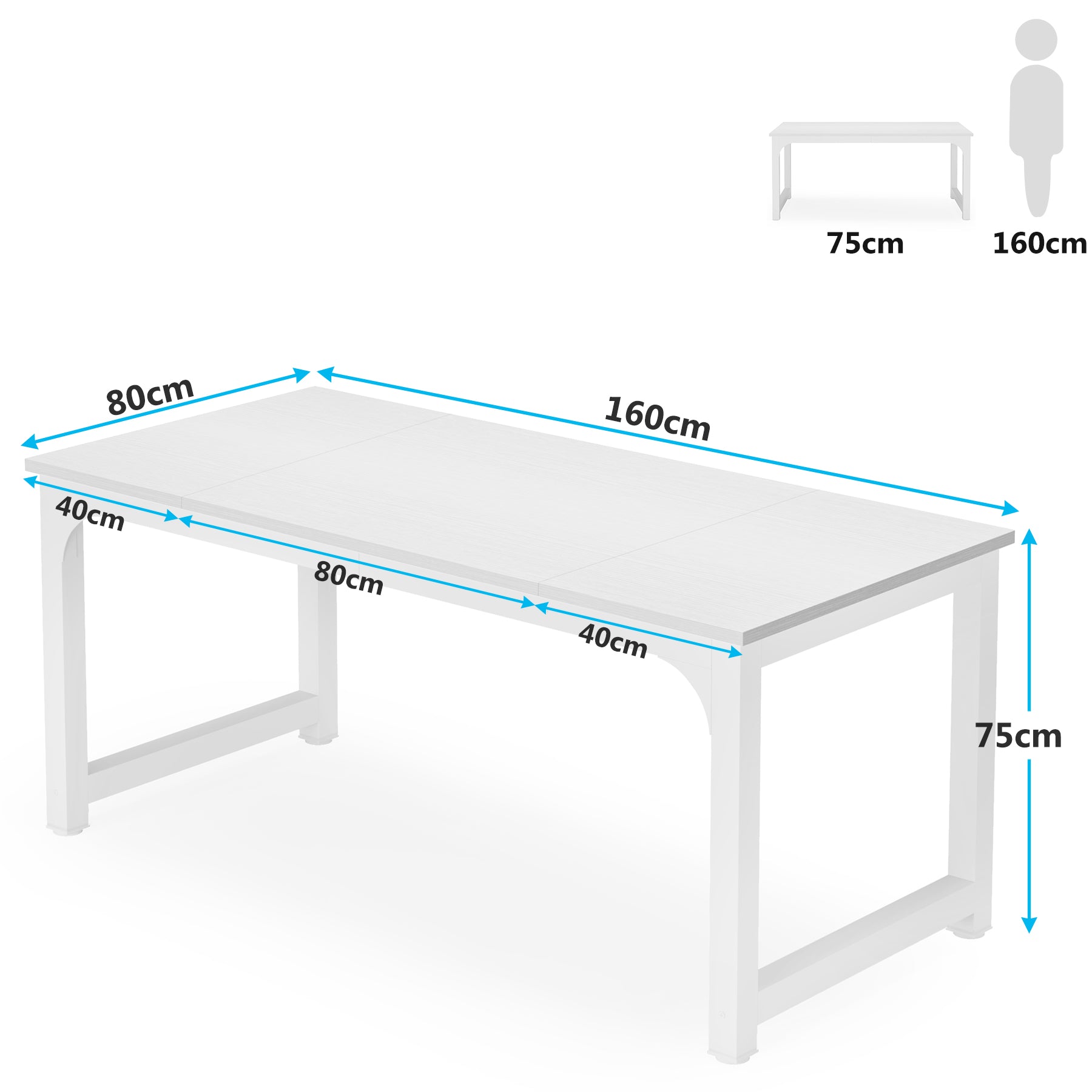 Tribesigns Computerbureau, Thuiswerkbureau Design kantoormeubelen
