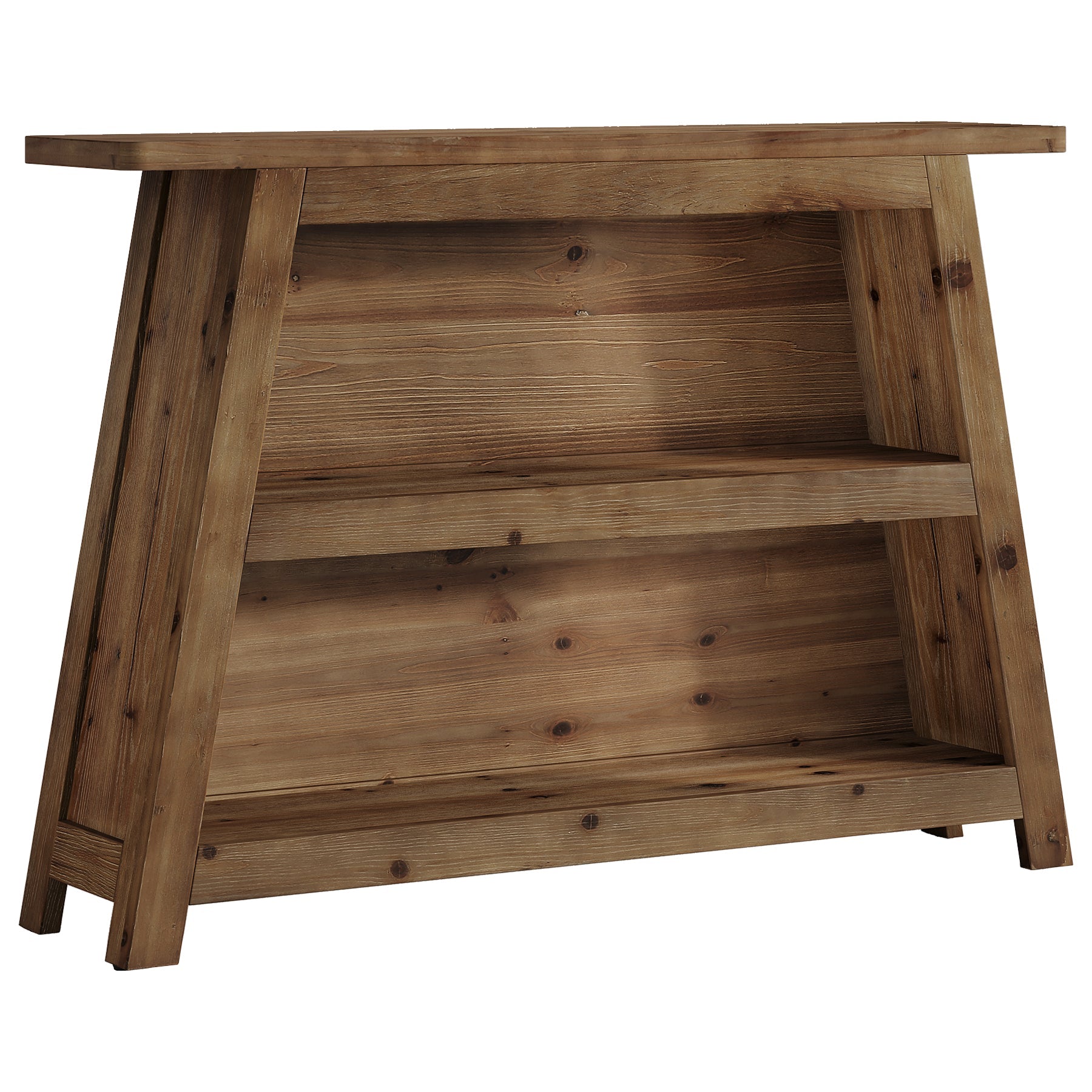 Tribesigns Console en bois massif de 120 cm à 3 niveaux, style rustique pour entrée et couloir