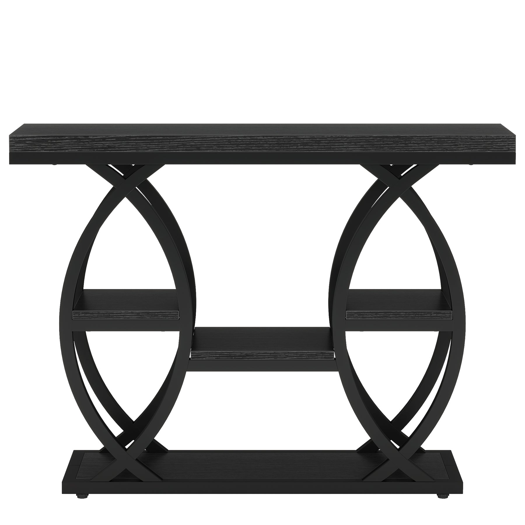 Tribesigns Console van 100 cm, 4-laags banktafel, haltafel met planken