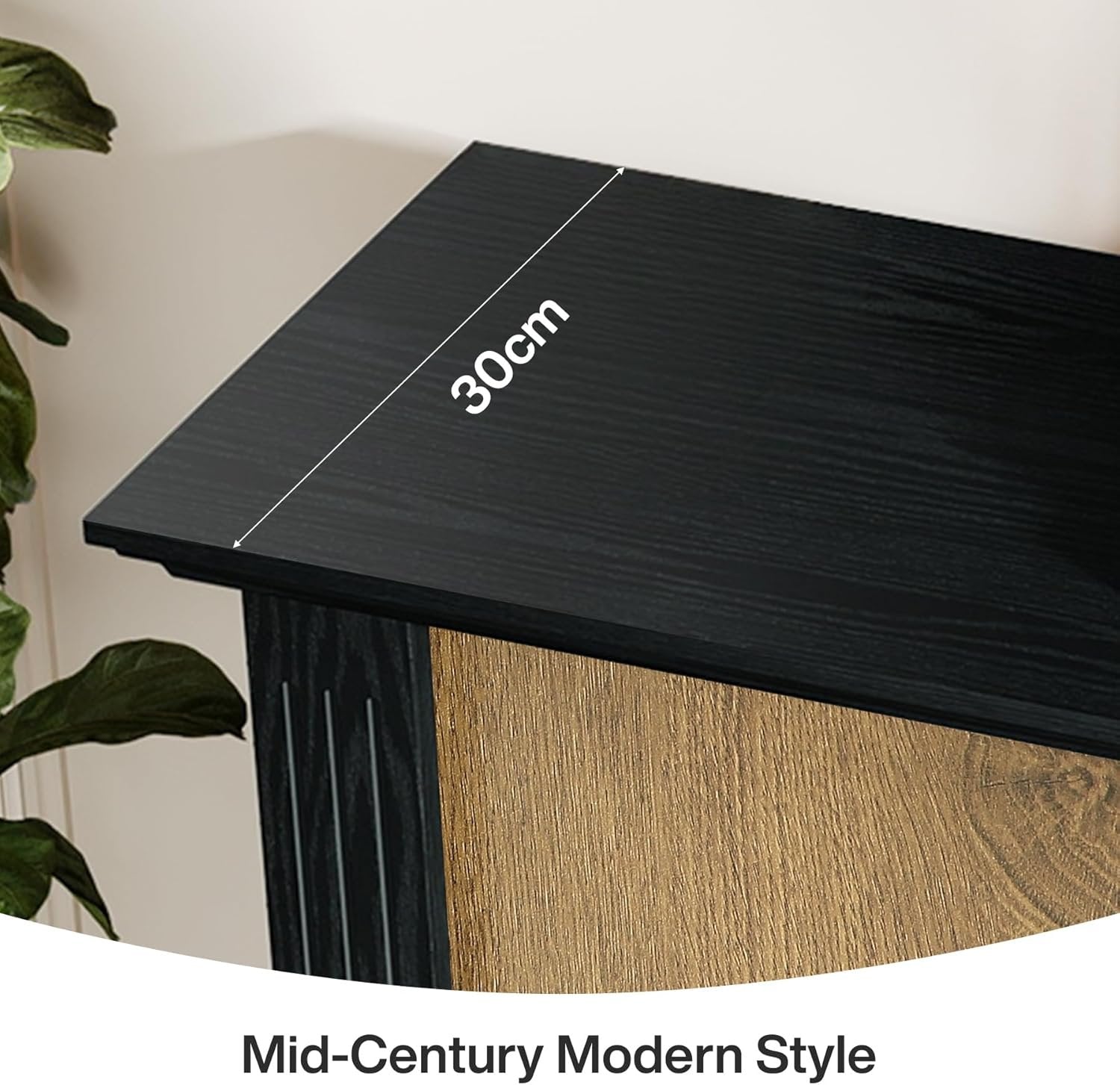 Tribesigns 3-laags console tafel, 110 cm houten haltafel met opbergruimte, bijzettafel voor entree
