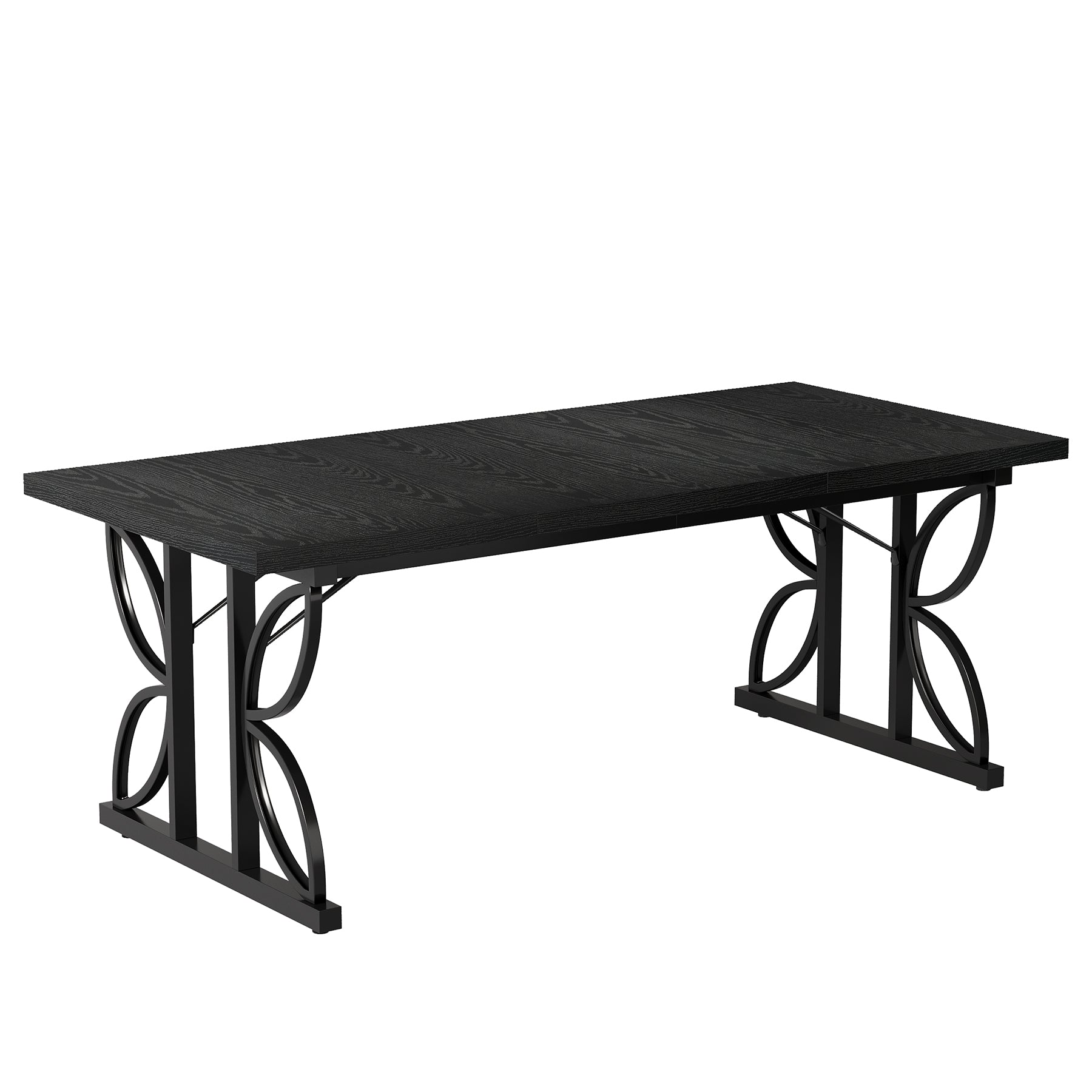 Tribesigns Rechthoekige Eettafel, Industriële Keukentafel voor 6 tot 8 Personen