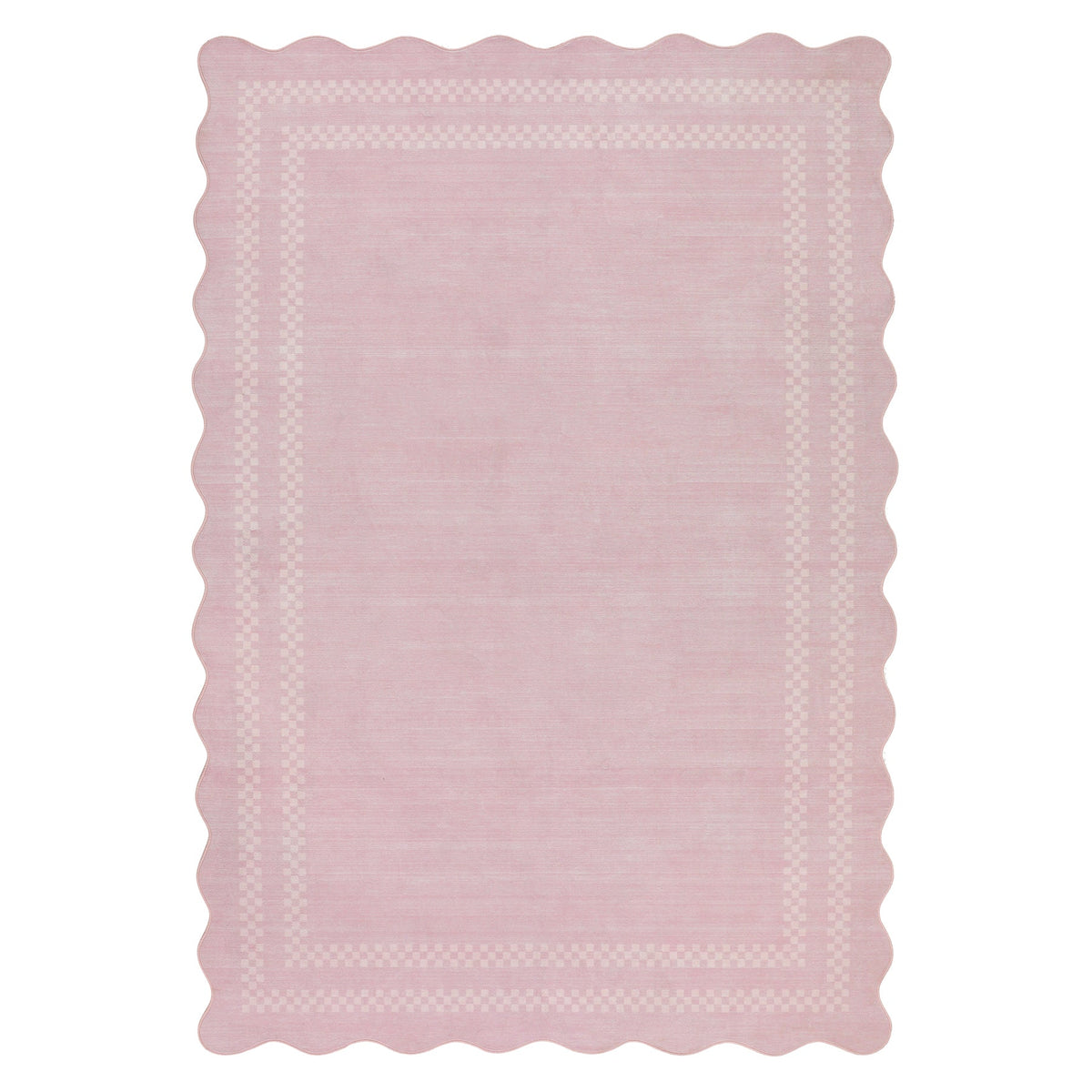Tribesigns Tapis géométrique minimaliste à bord festonné, 160 x 230 cm/200 x 300 cm, tapis festonné lavable