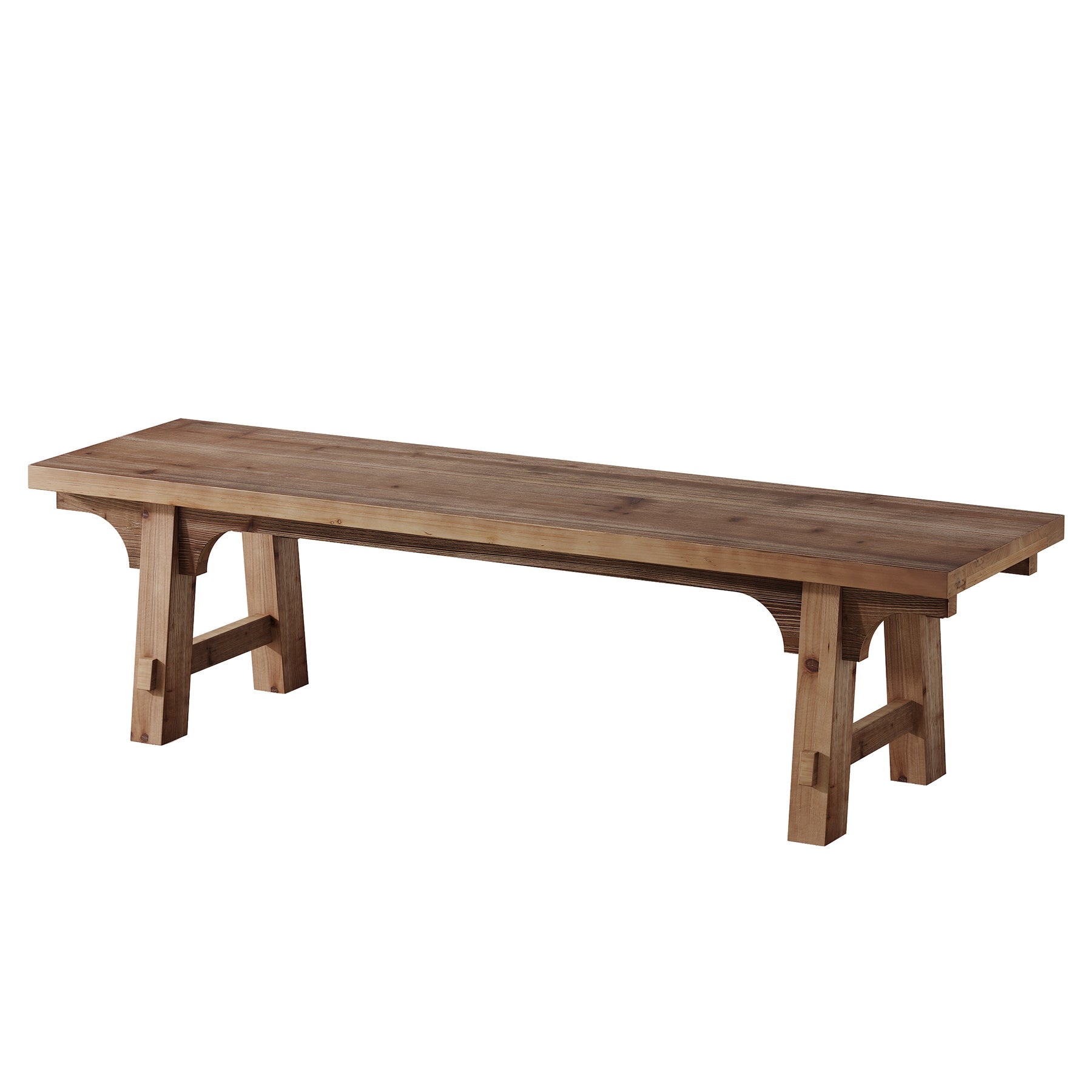 Tribesigns Banc Long 160 cm en Bois Massif avec Base Robuste pour Entrée