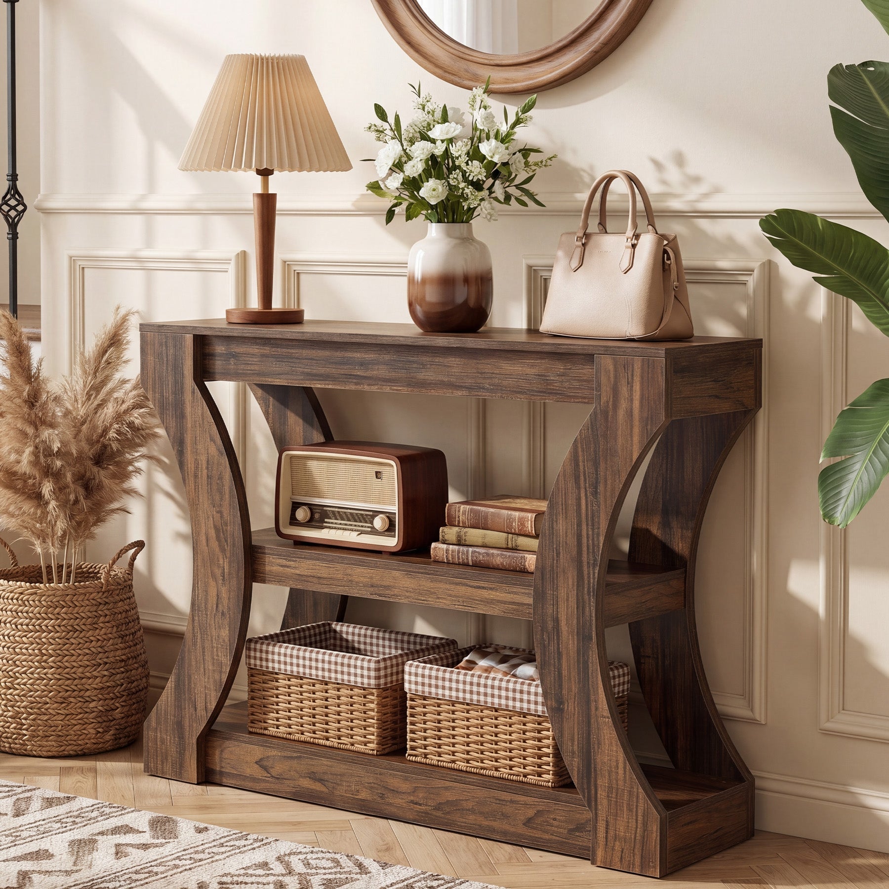 Tribesigns Petite Console de 104 cm, Table Étroite avec Rangement pour Entrée