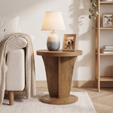 Tribesigns Table d’Appoint Ronde en Bois 50 cm pour Salon 3