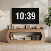 Tribesigns Meuble TV 165 cm, Centre Multimédia en Bois 3
