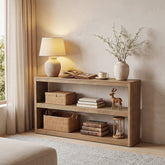 Tribesigns Console de 160 cm, Table de Canapé Moderne avec 3 Étagères de Rangement 3