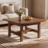 Tribesigns Table Basse Carrée 79 cm avec Pieds Robustes et Grand Plateau 3