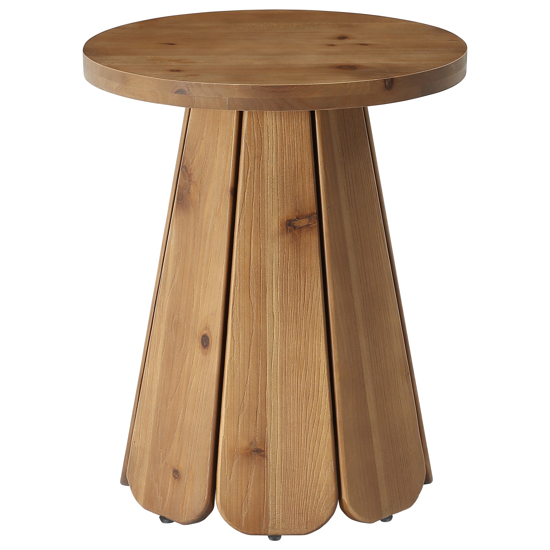 Tribesigns Table d’appoint ronde de 50 cm avec base évasée, petite table de chevet