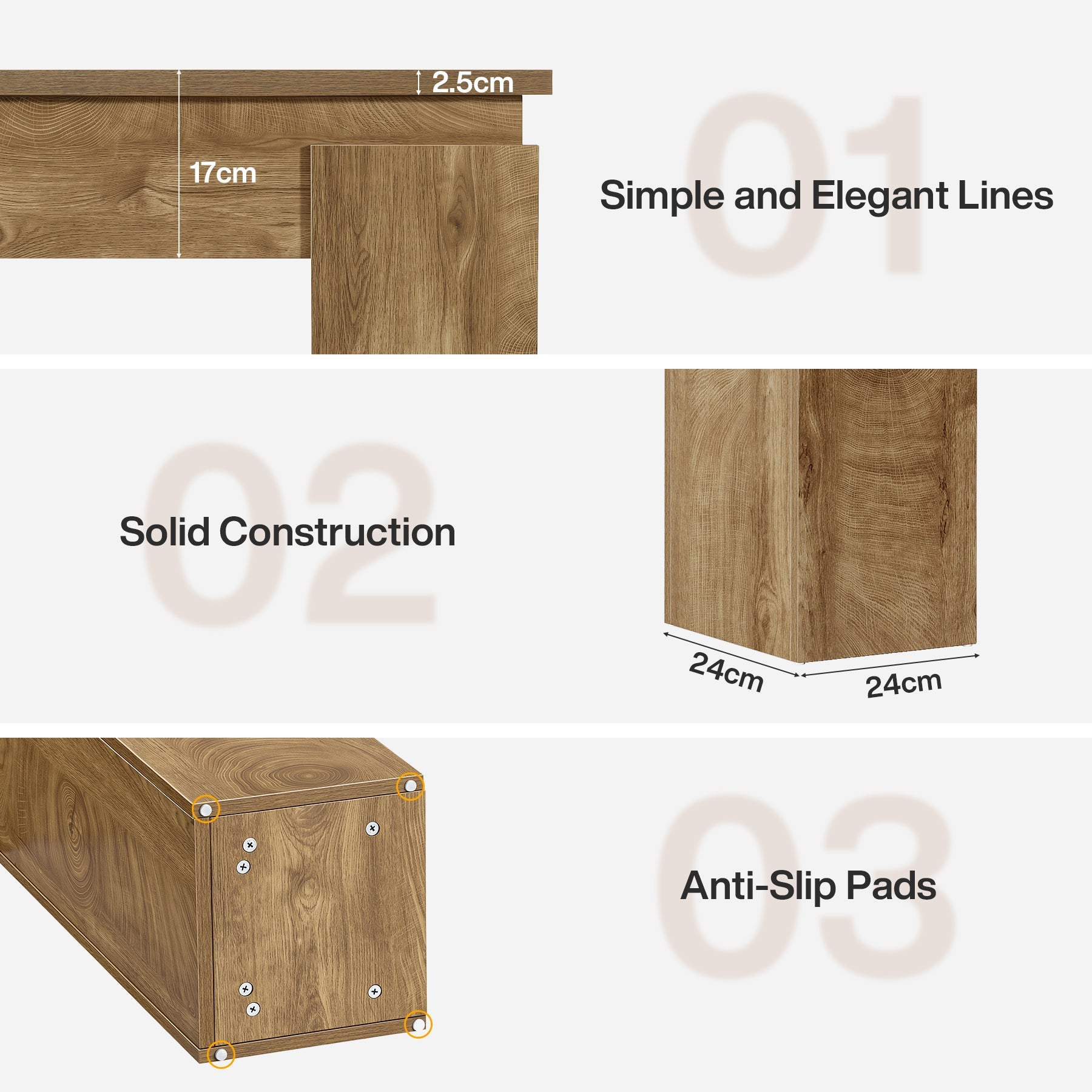 Tribesigns Smalle Console (160 cm), Haltafel of Banktafel in Boerenstijl met Opbergrek