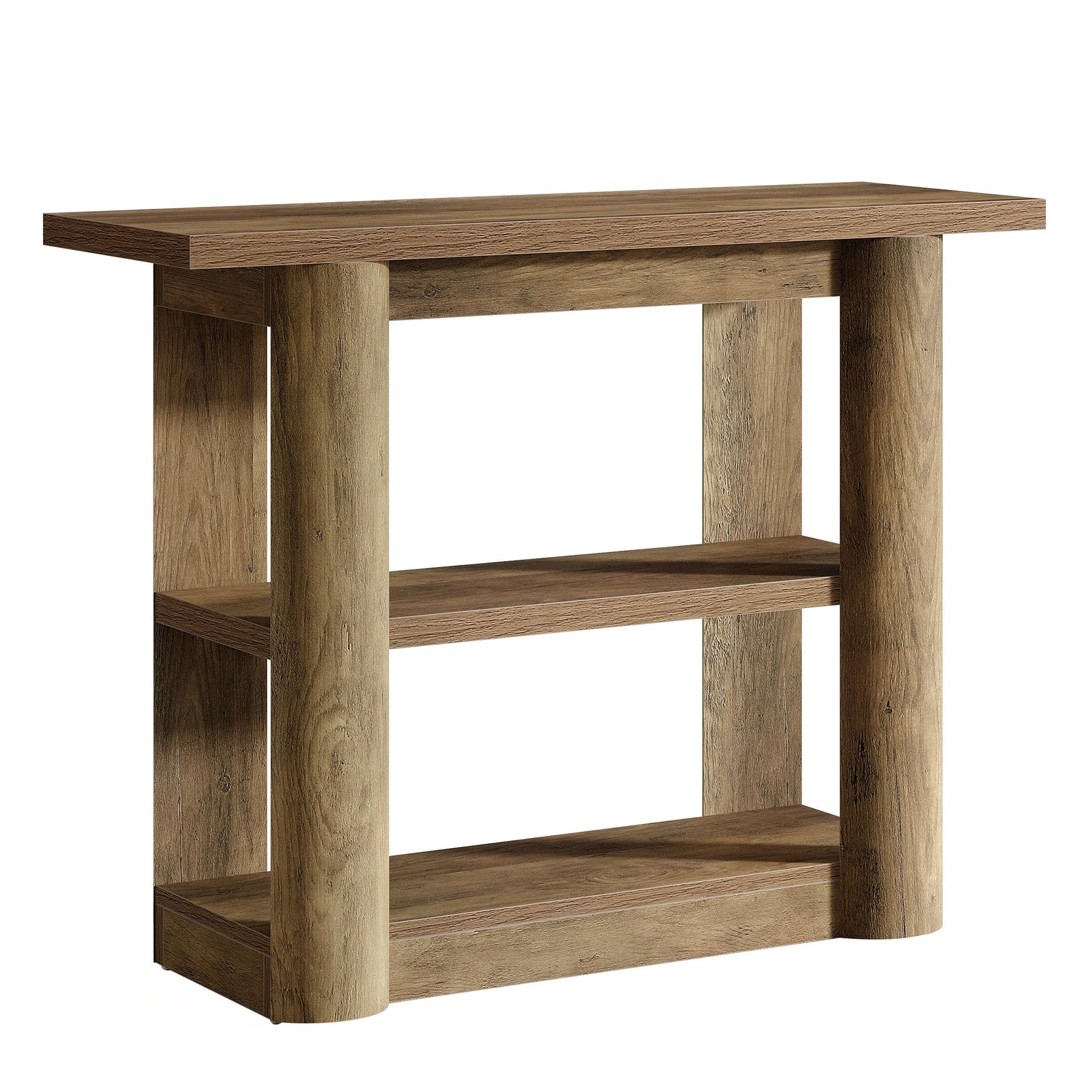 Tribesigns Console de 105 cm, Table d'entrée étroite avec 3 étagères et structure épaisse