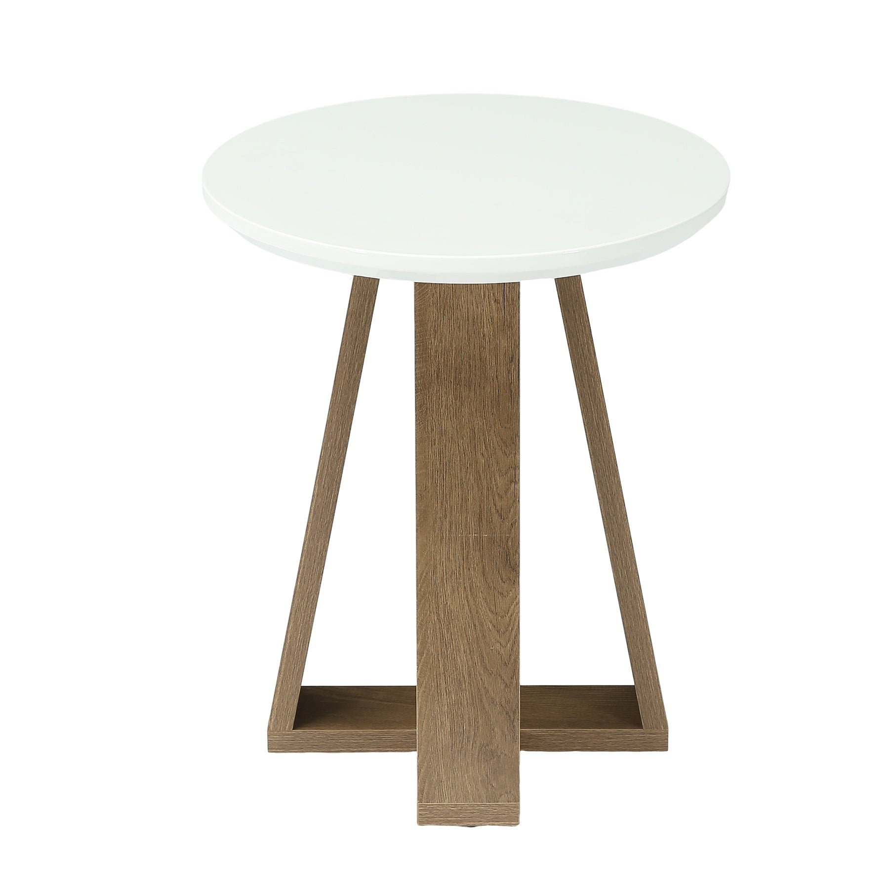 Tribesigns Table d’appoint ronde de 50 cm, table d’appoint moderne pour salon