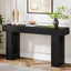 Tribesigns Console rectangulaire en bois de 160 cm de diamètre à placer derrière un canapé