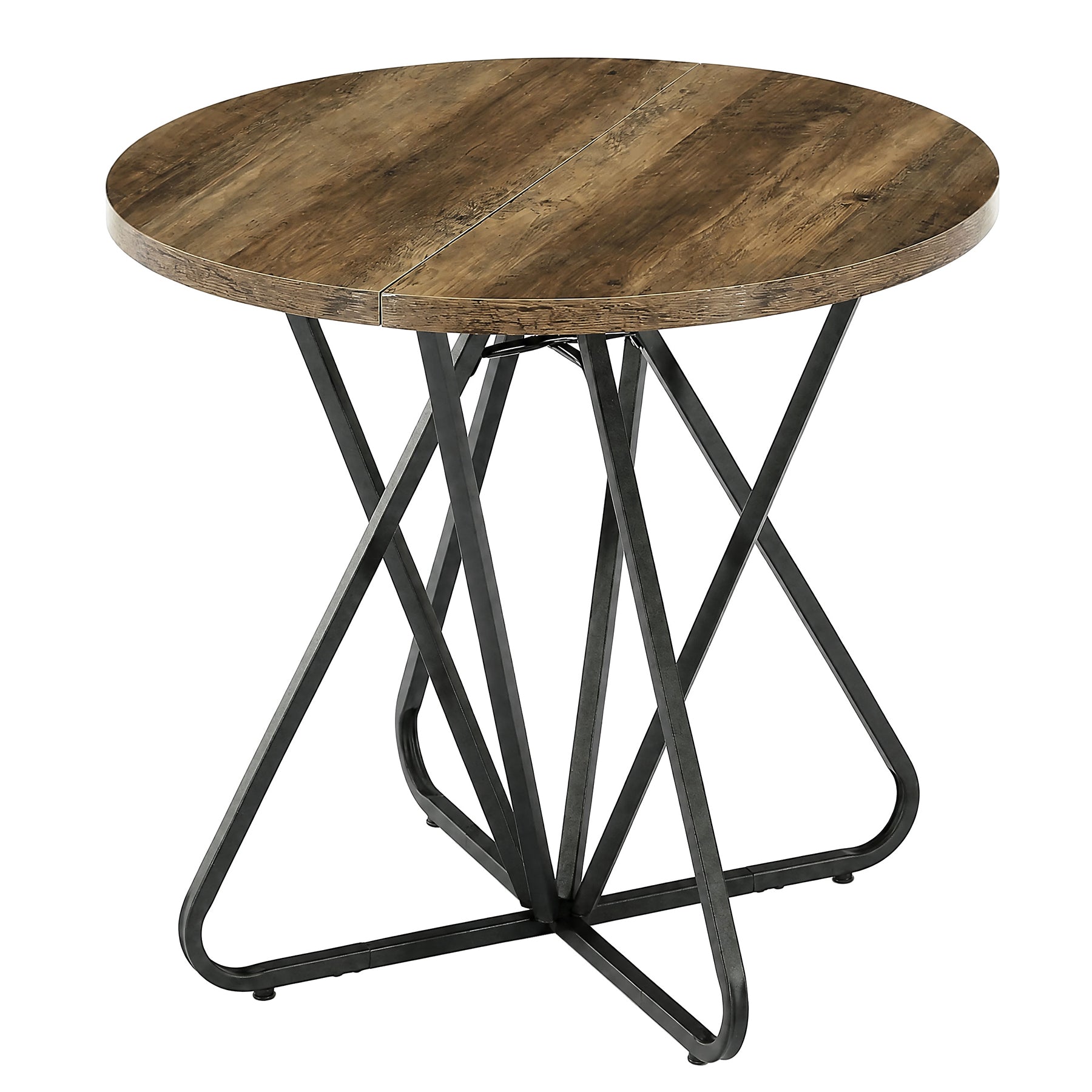 Tribesigns Table à Manger Ronde 80 cm pour 2 à 4 Personnes
