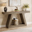 Tribesigns Table console industrielle de 140 cm pour entrée, Table basse de couloir
