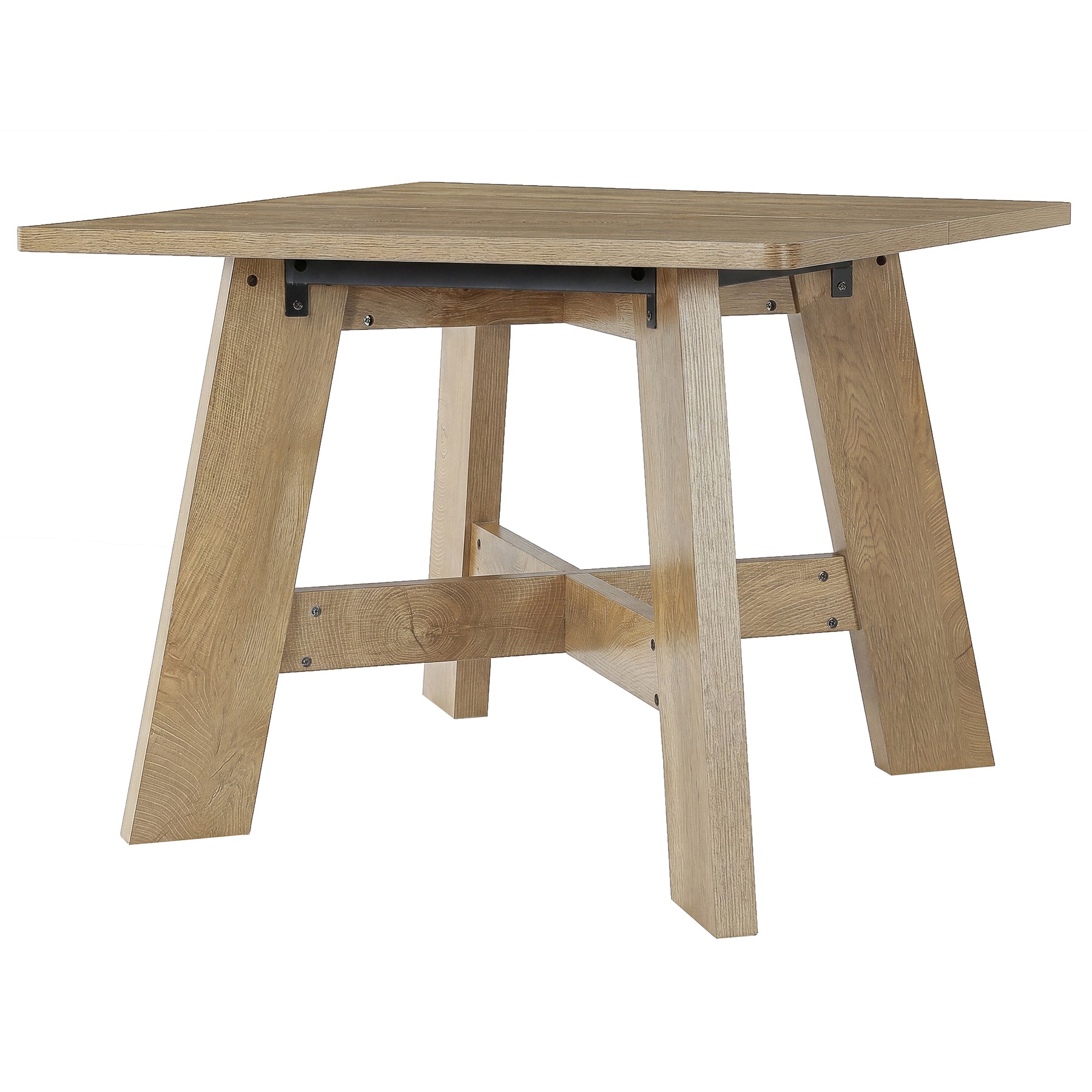 Tribesigns Table à Manger Carrée de 100 cm, Table de Cuisine Rustique pour 4 Personnes