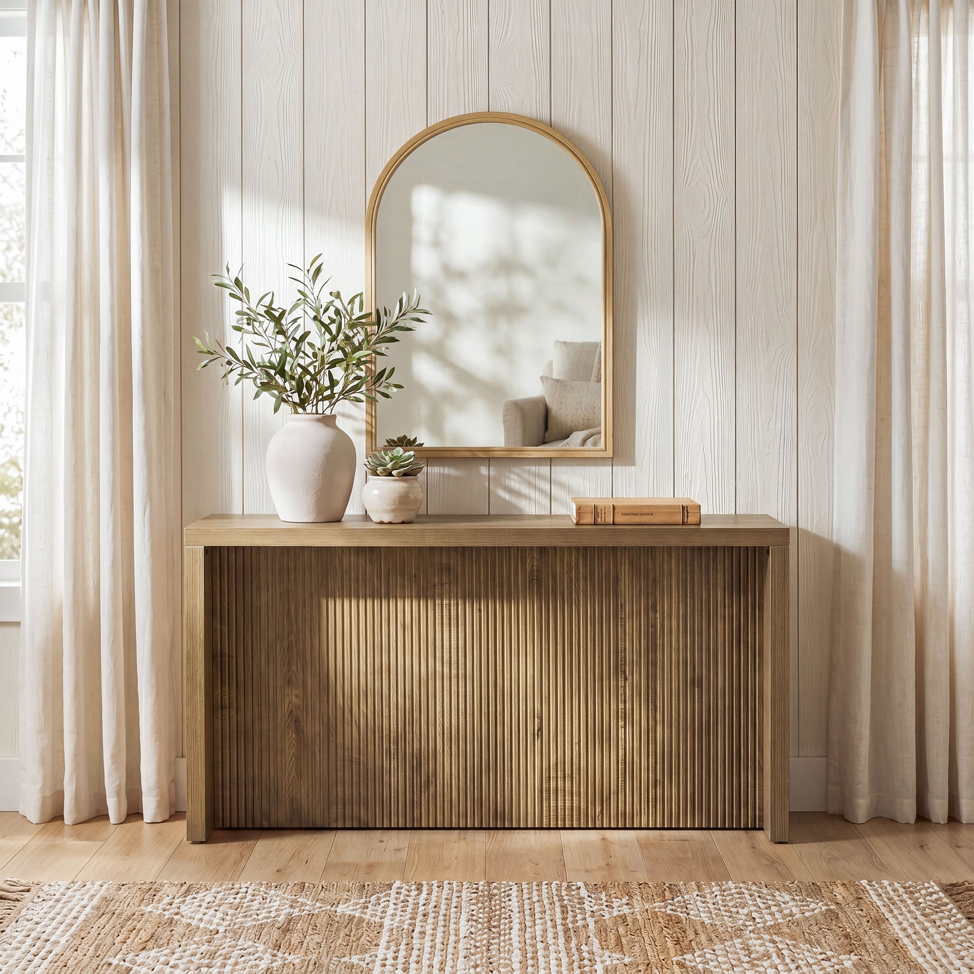 Tribesigns Console de 160 cm, Table de Canapé Rustique pour Entrée et Couloir