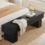 Tribesigns Banc de chambre extra long de 160 cm, Banc de ferme en bois pour chambre à coucher