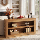 Tribesigns Console de 160 cm, Table de Canapé avec Rangement Ouvert à 2 Niveaux 3
