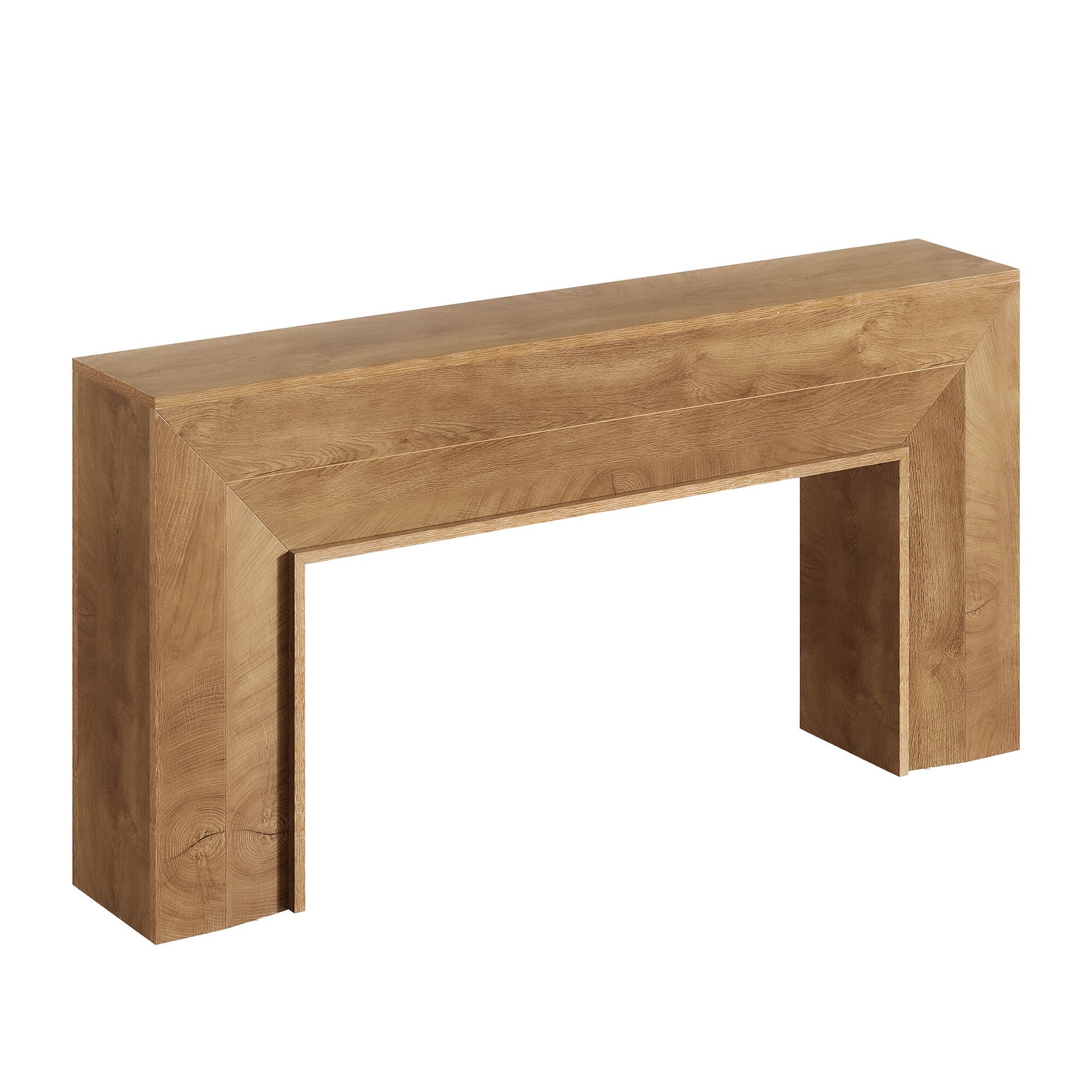 Tribesigns Console Longue de 160 cm au Profil Étroit, Table d’Entrée Rustique pour Salon et Couloir
