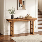 Tribesigns Console d’Entrée Industrielle en Bois et Métal, 160 x 30 x 85 cm 3