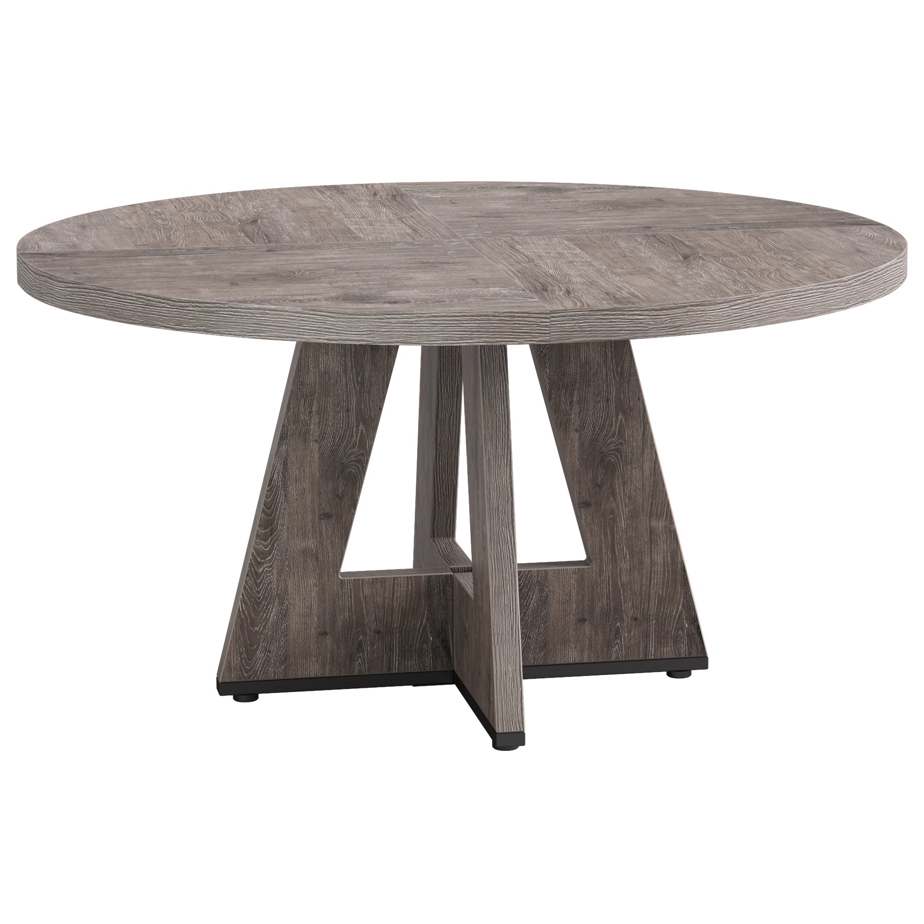 Tribesigns Table à manger, Table de cuisine ronde de 120 cm pour 4 personnes