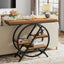 Tribesigns Table console, Table de canapé 100 cm Table d'entrée à 4 niveaux avec cadre géométrique