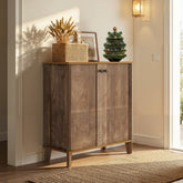 Tribesigns Meuble à chaussures 80 cm, Armoire à chaussures moderne à 5 niveaux avec portes et étagères réglables 3