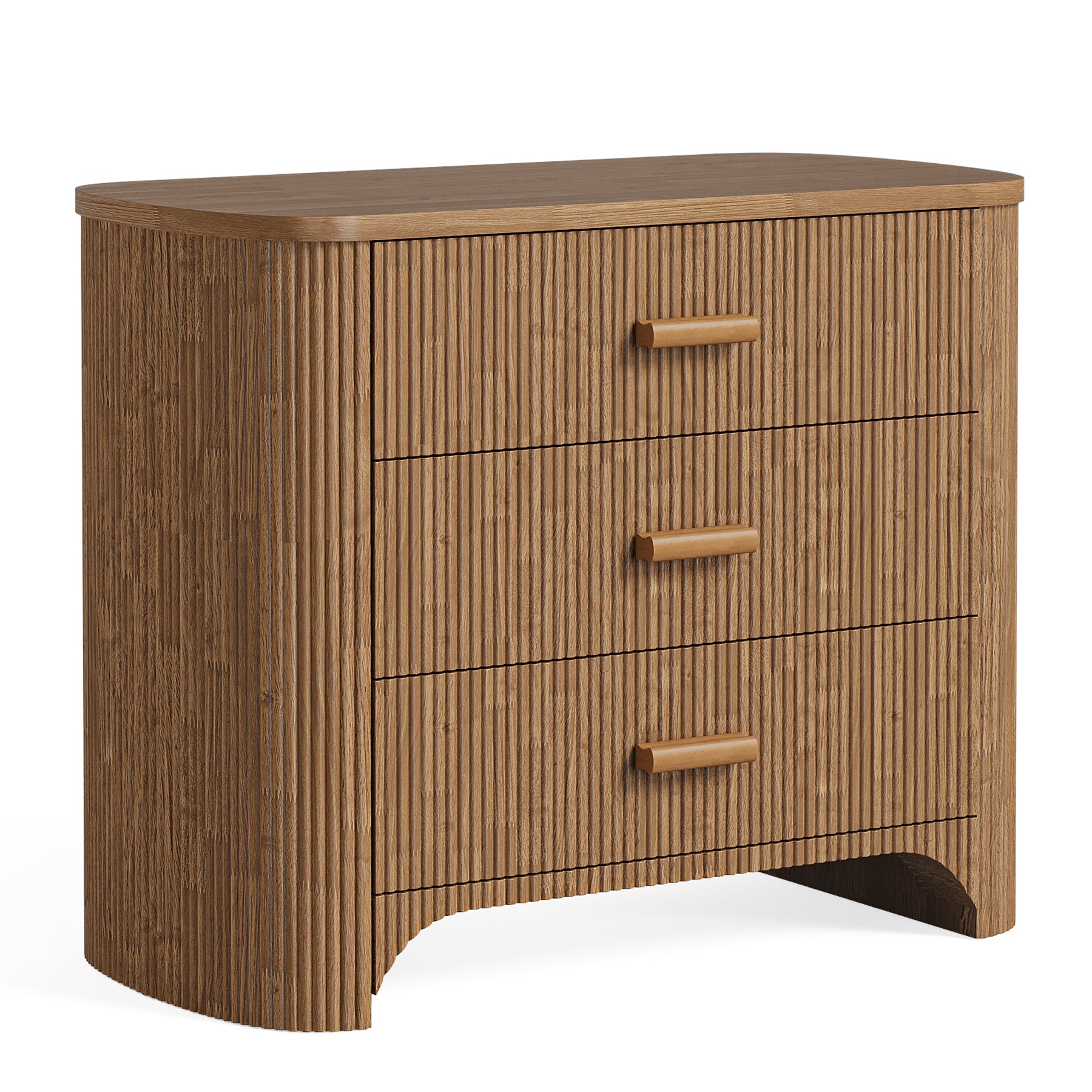 Tribesigns Table de chevet large de 80 cm, grand modèle moderne avec 3 tiroirs pour chambre