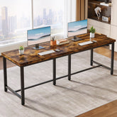 Tribesigns Bureau d'ordinateur longue de 200cm, Table de travail pour bureau pour deux 3