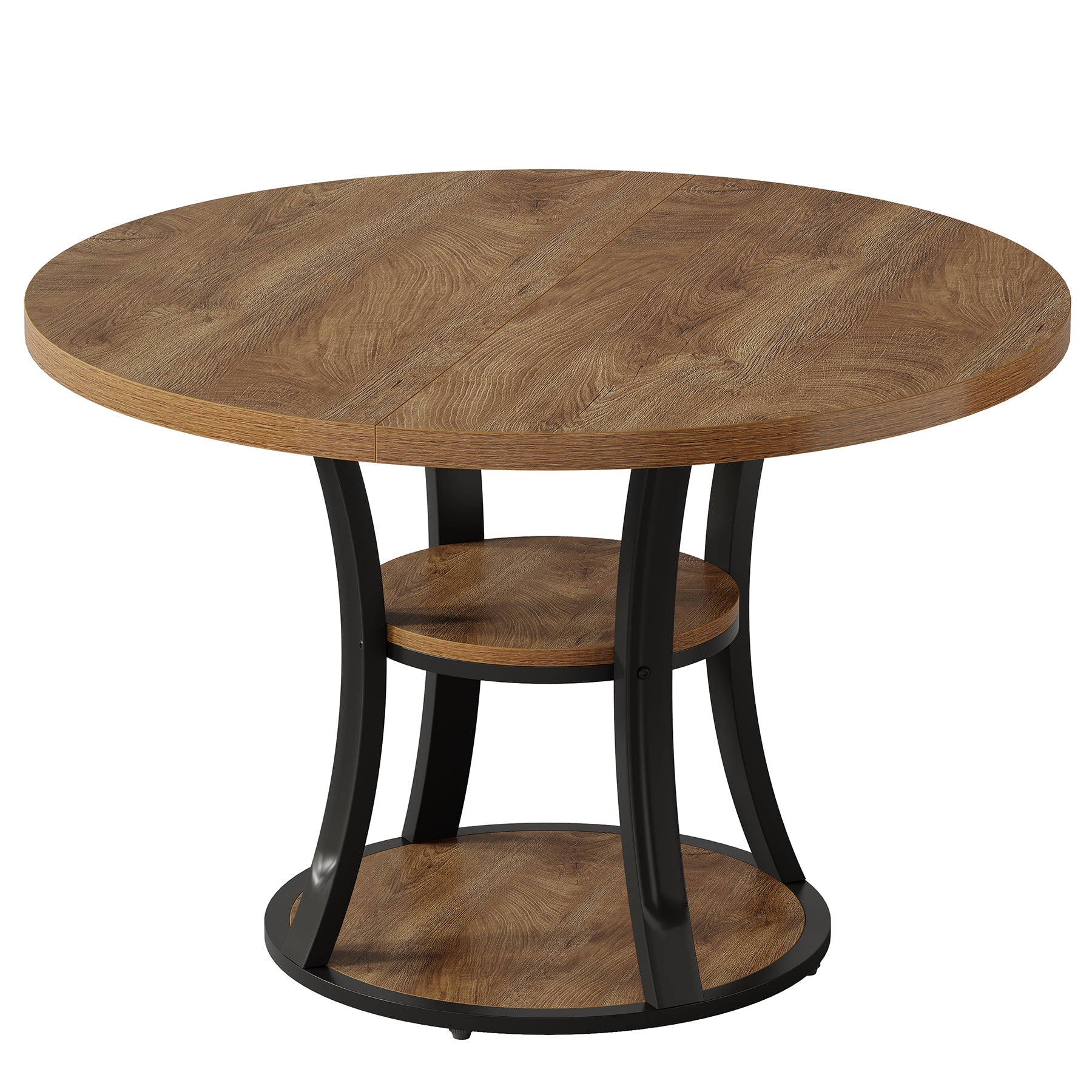 Tribesigns Table de conférence compacte de 100 cm, Table de réunion ronde moderne pour 2 à 4 personnes
