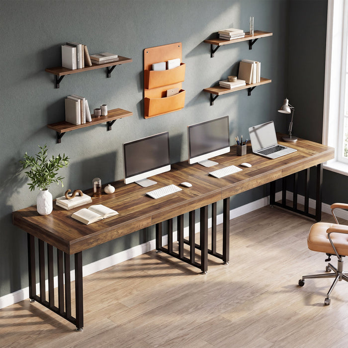 Tribesigns Bureau de 140 cm, Grand Bureau d’Ordinateur avec Structure Métallique