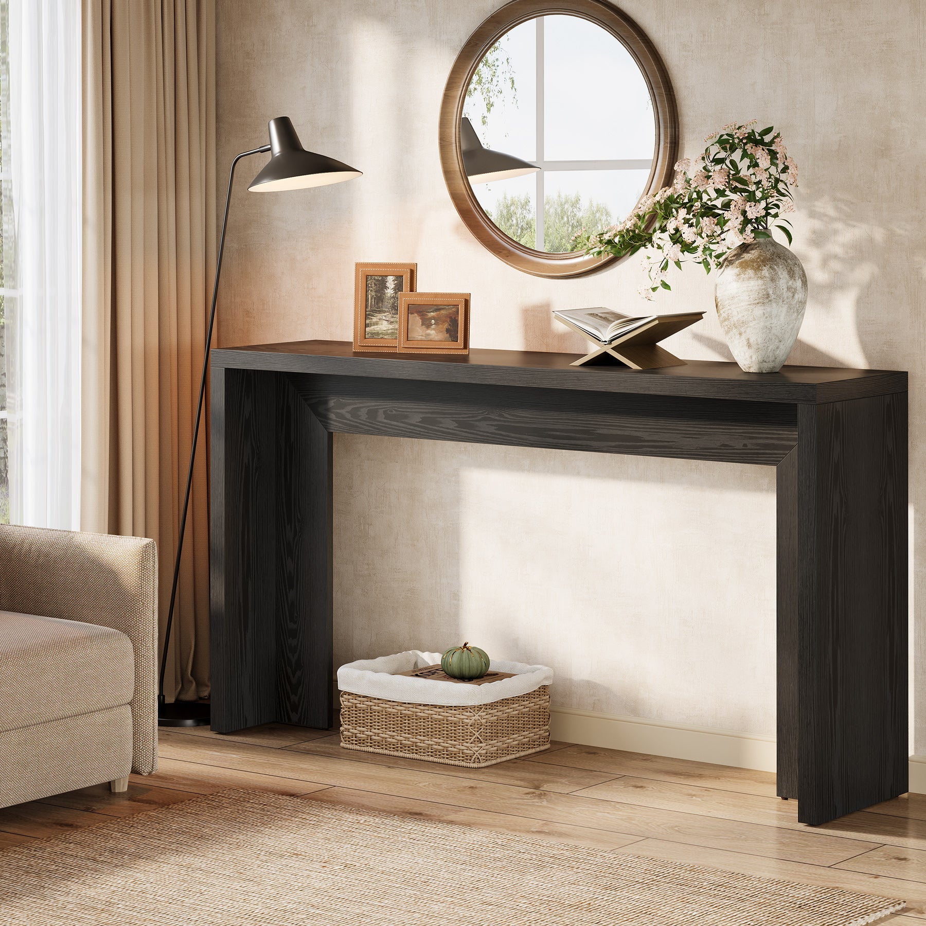 Rustieke consoletafel van 140 cm, boerenbanktafel, haltafel