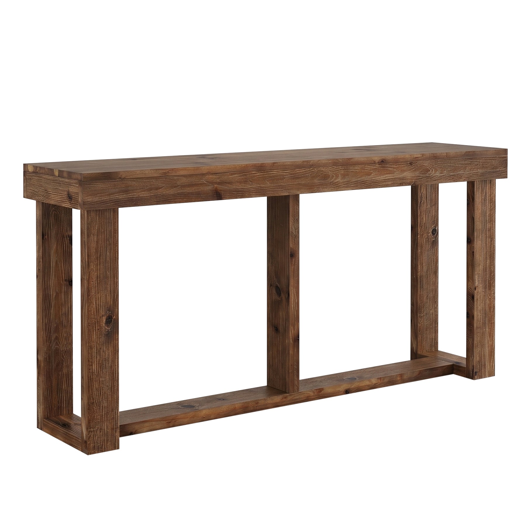 Tribesigns Console Étroite de 160 cm, Table de Salon Style Rustique pour Salon et Entrée