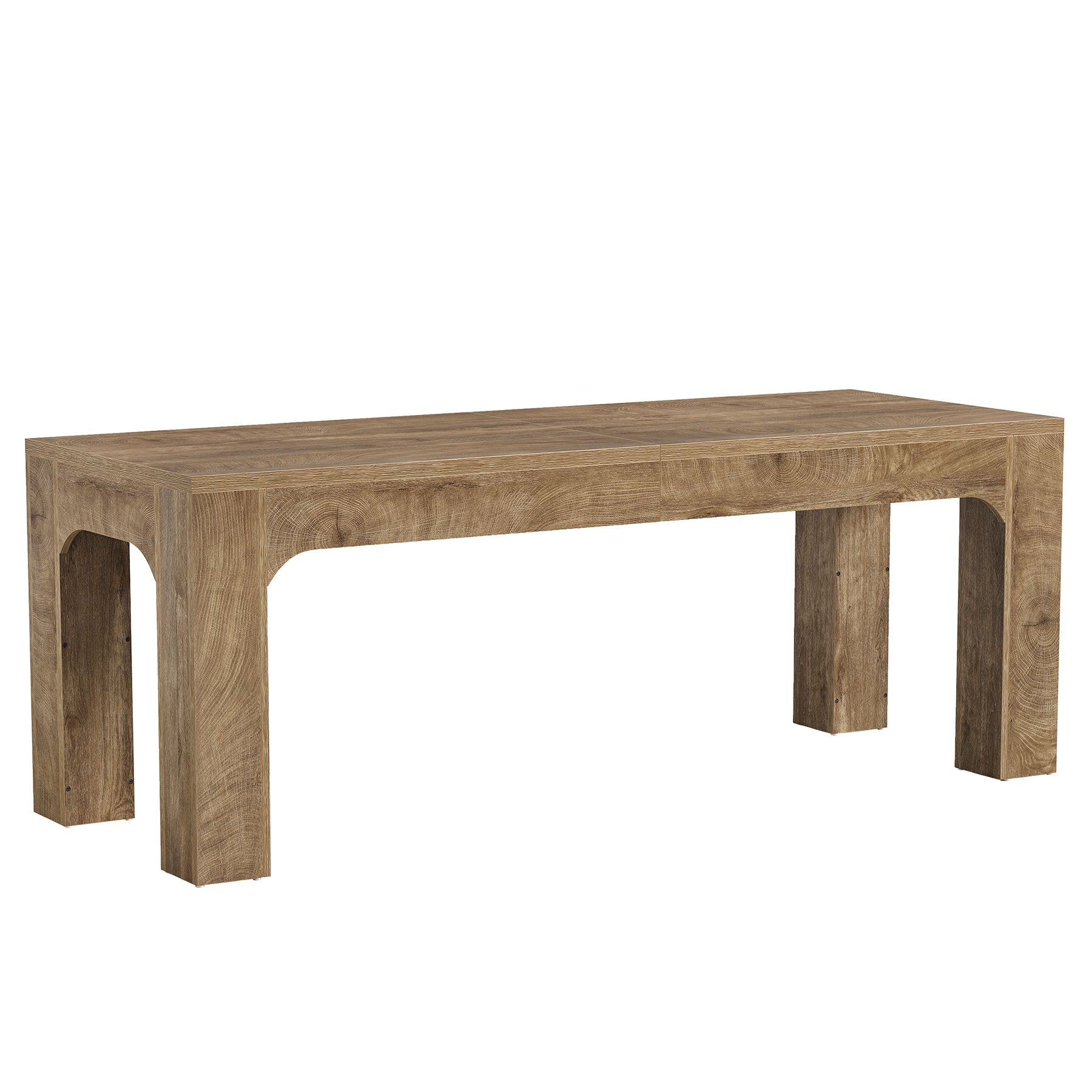 Tribesigns Table de salle à manger rectangulaire de 180 cm pour 4 à 6 personnes de style campagnard avec pieds robustes