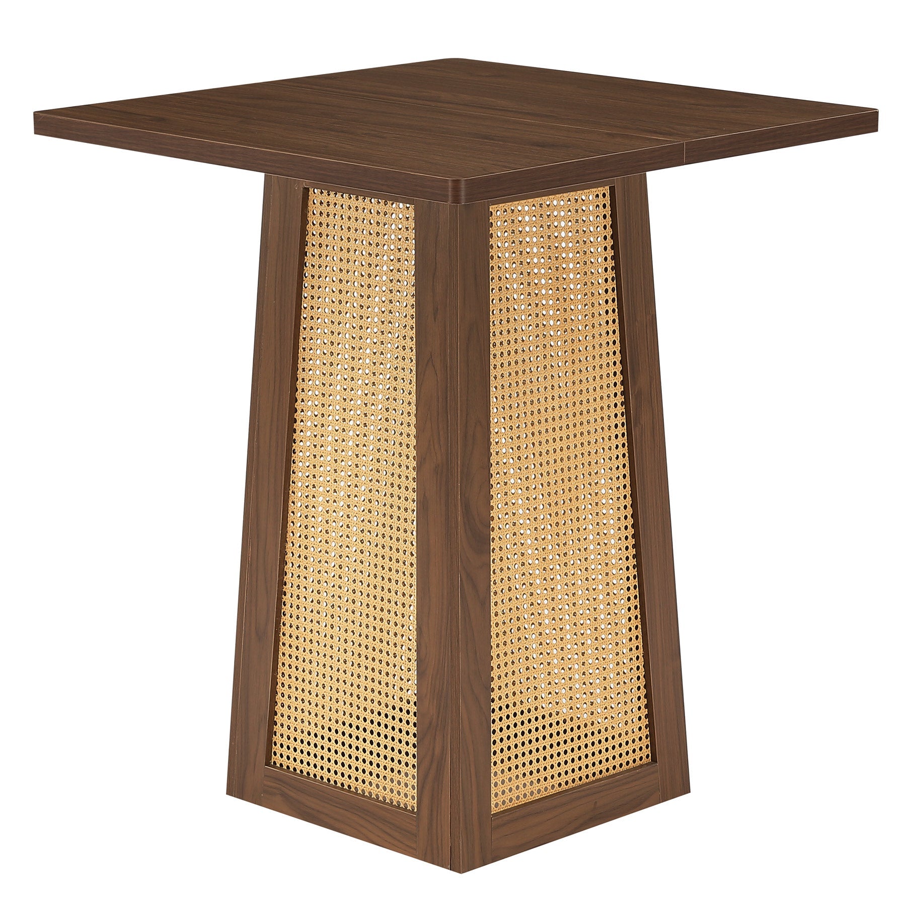 Tribesigns Table de Bistrot Carrée 80 x 80 cm, Table à Manger avec Pied Central, Idéale pour Bar à Domicile