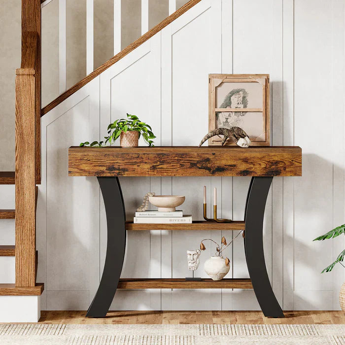 Tribesigns Console van 105 cm, banktafel met opbergvakken