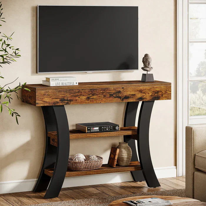 Tribesigns Console van 105 cm, banktafel met opbergvakken