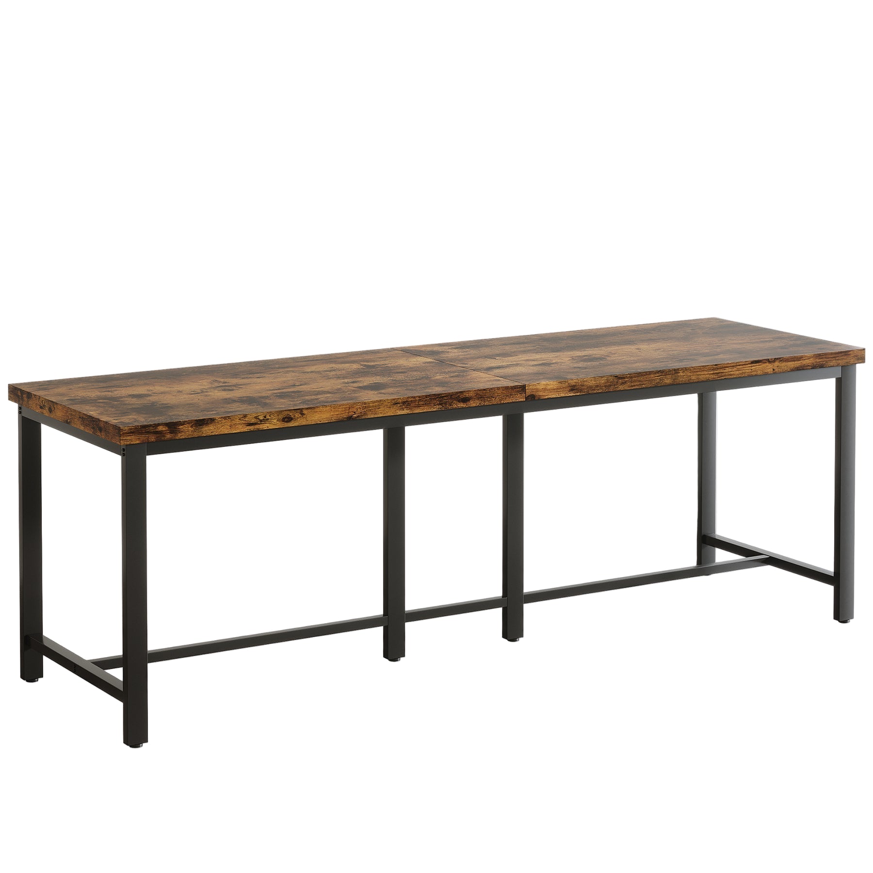 Tribesigns Bureau d'ordinateur longue de 200cm, Table de travail pour bureau pour deux