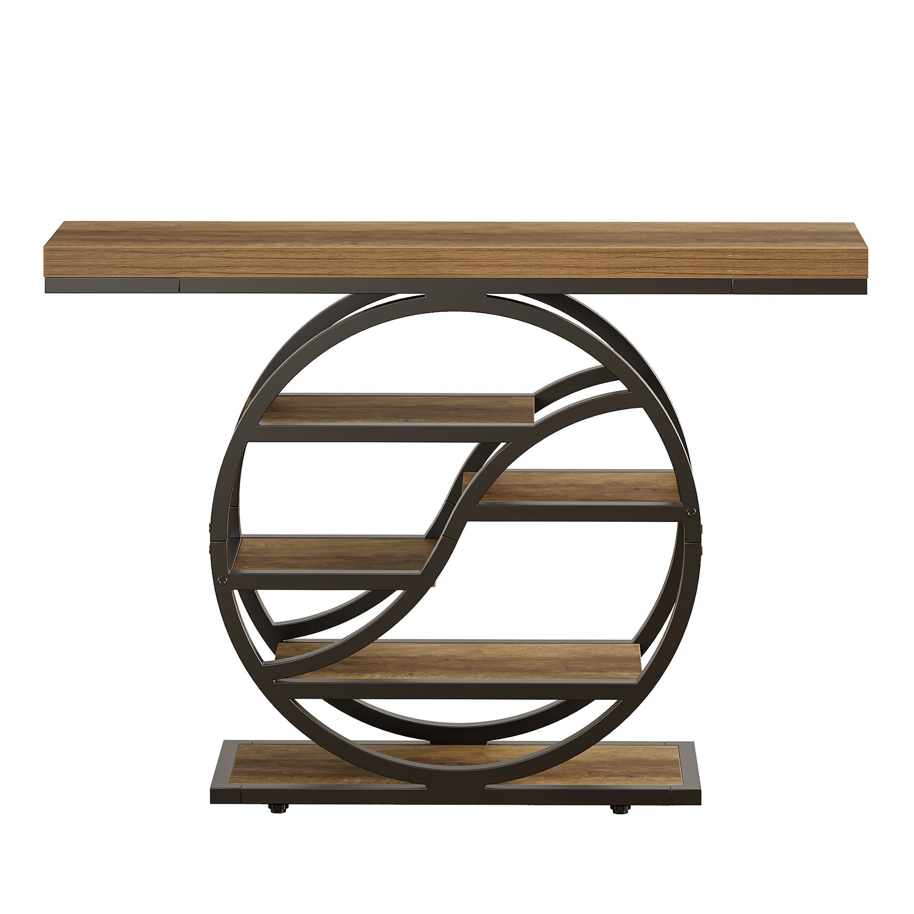 Tribesigns 6-laags salontafel met opbergvakken, 120 cm, voor hal en woonkamer