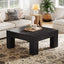Tribesigns Table Basse Carrée pour Salon 100 x 100 x 50 cm, Table de Salon Bois Table d'appoint Farmhouse