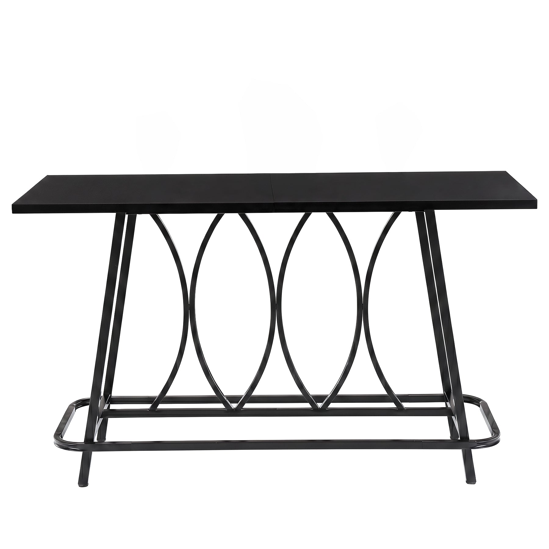 Tribesigns Console Moderne Longue 160 cm, Table Étroite Derrière Canapé avec Structure Métallique