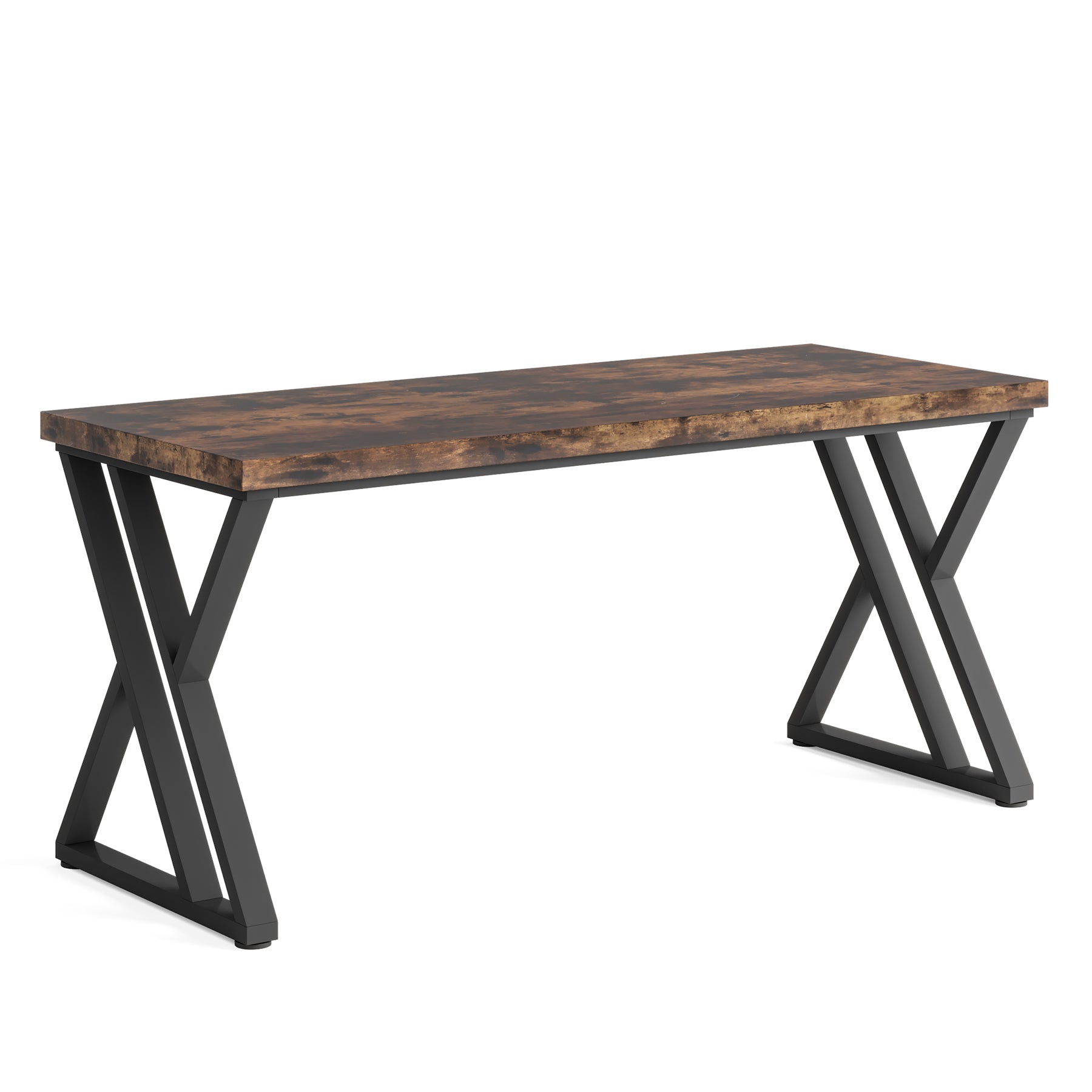 Tribesigns Bureau d’ordinateur de 140 cm, bureau moderne avec pieds métalliques en Z pour maison et bureau