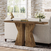 Tribesigns Table console en bois, Table d'entrée de canapé avec cadre en forme de K 3