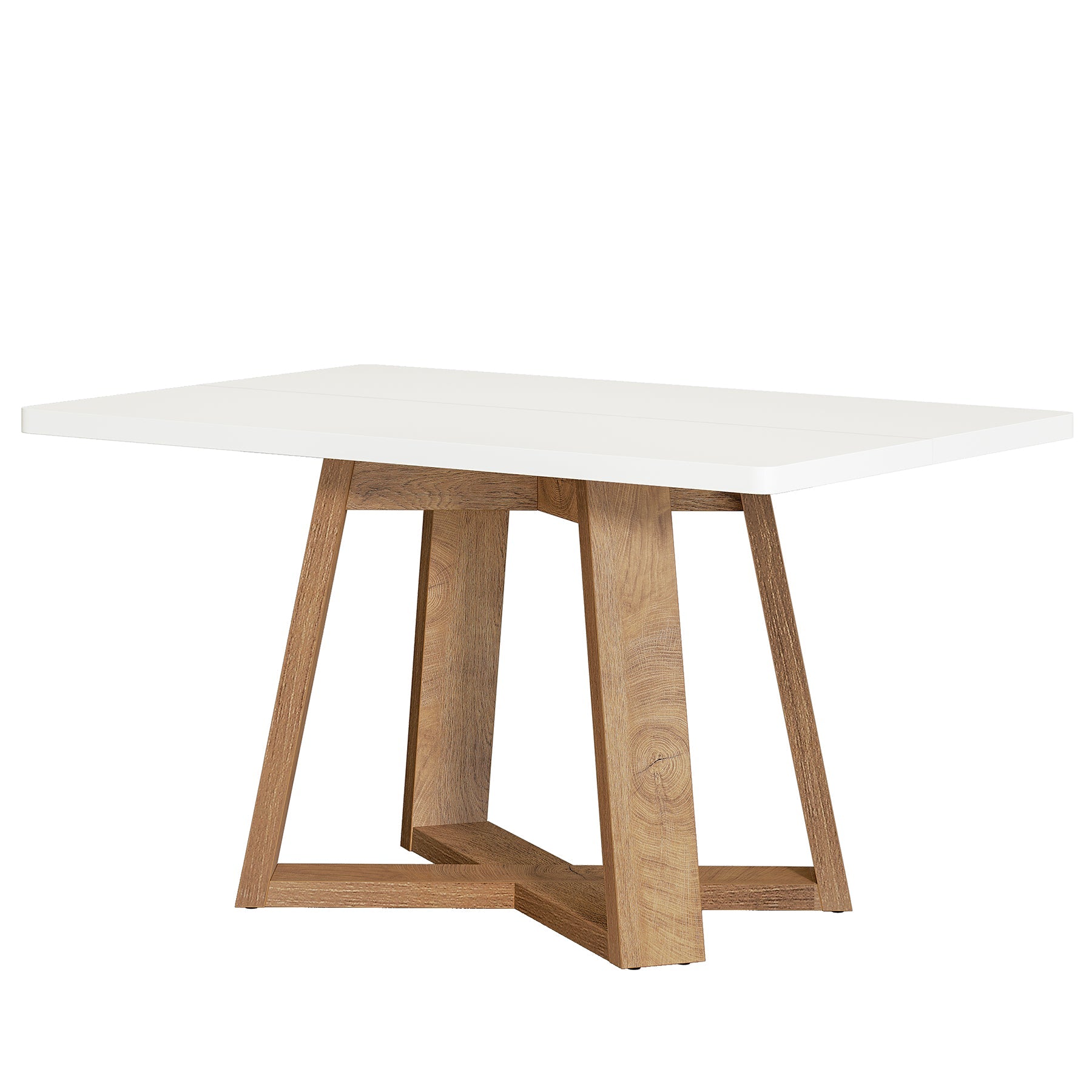 Tribesigns Table à Manger de 119 cm, Table de Cuisine Moderne avec Pieds en Bois